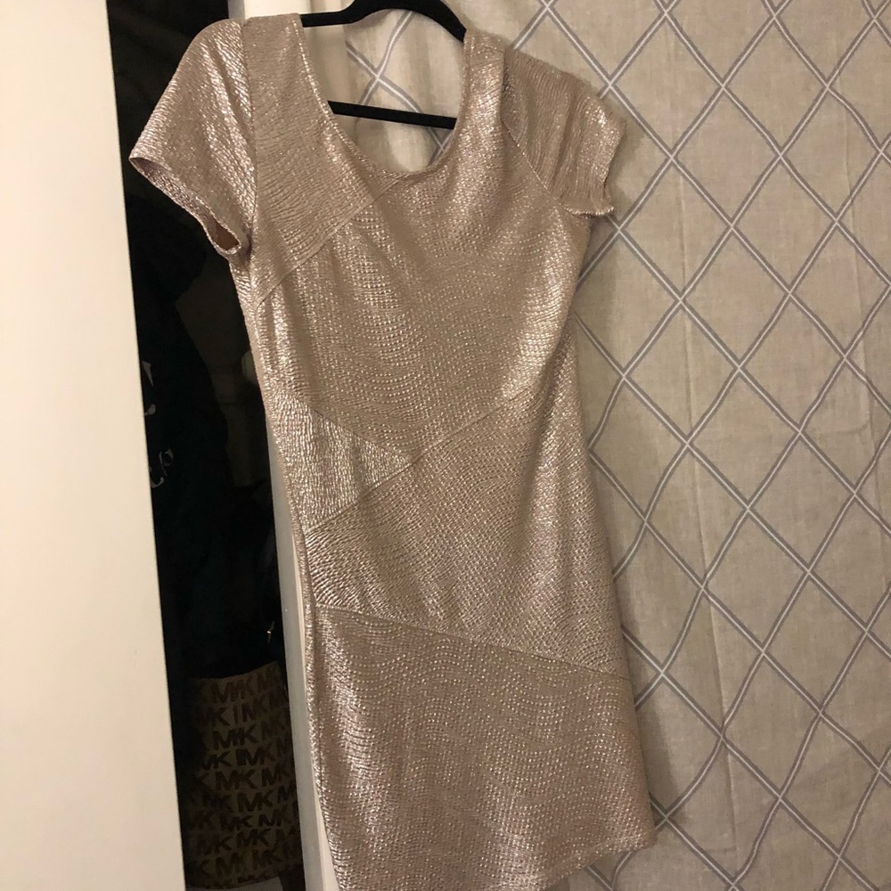 Free People Gold Sparkle Dress